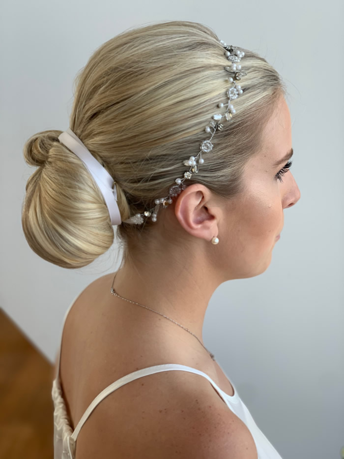Wedding hair and makeup by Bar Beauty at Alta Moda